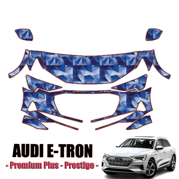 2019 – 2024 Audi E-Tron Premium Plus, Prestige Precut Paint Protection Kit – Partial Front