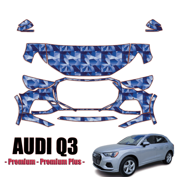 2019 – 2023 Audi Q3 Premium, Premium Plus – Precut Paint Protection Kit (PPF) Partial Front