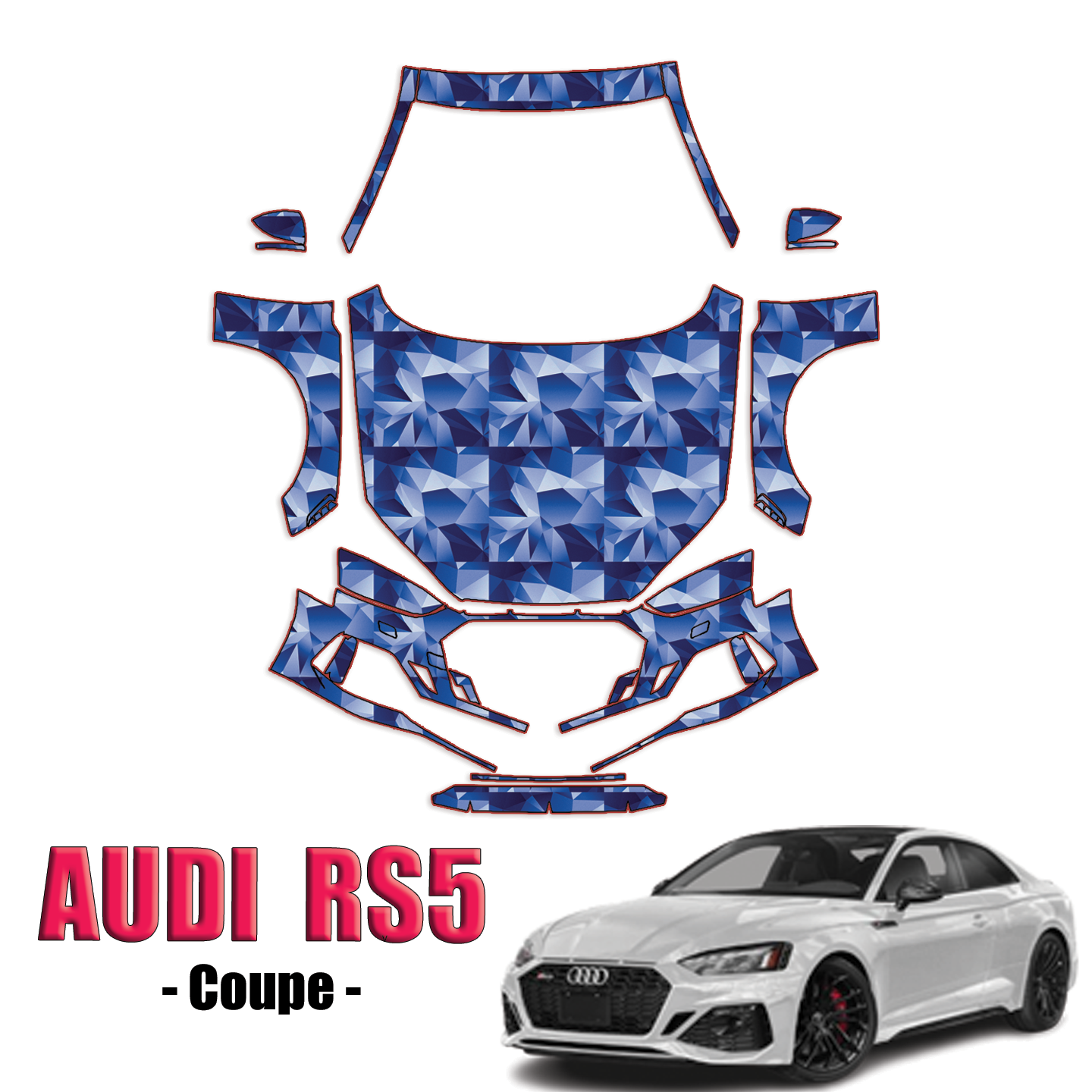 2021-2024 Audi RS5 Precut Paint Protection Kit – Full Front+