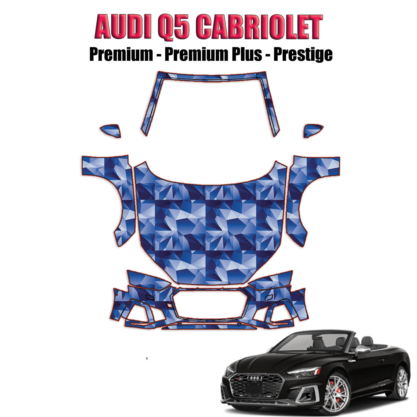 2020-2024 Audi S5 Cabriolet Precut Paint Protection Kit – Full Front+