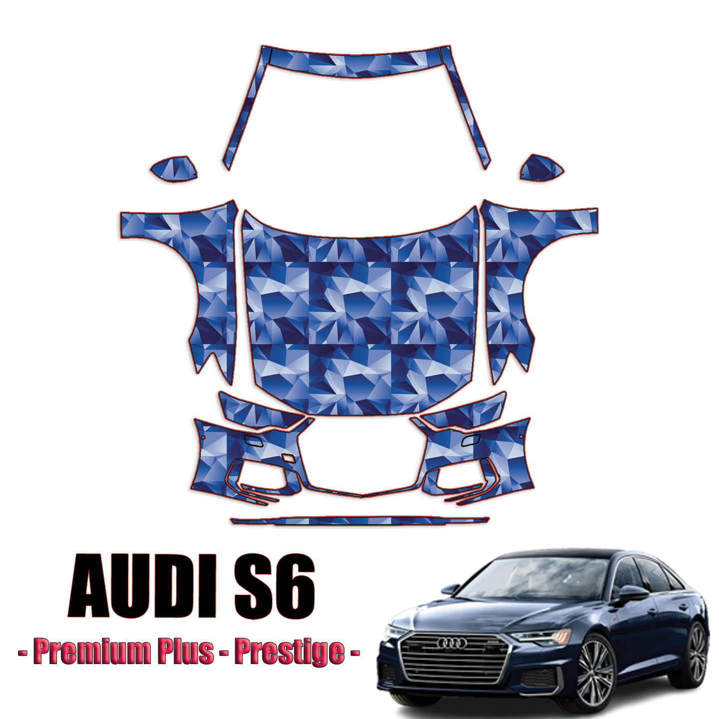 2020-2024 Audi S6 Precut Paint Protection Kit – Full Front+