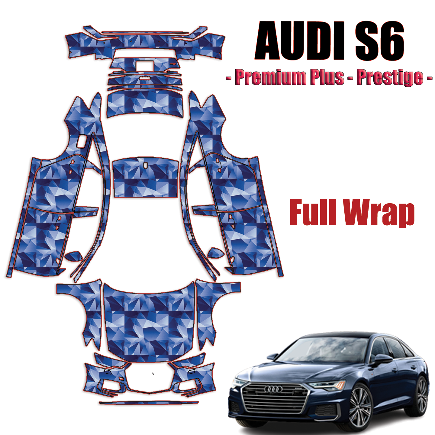 2020 – 2023 Audi – R8 V10 Coupe Pre Cut Paint Protection Kit – Full Wrap Vehicle