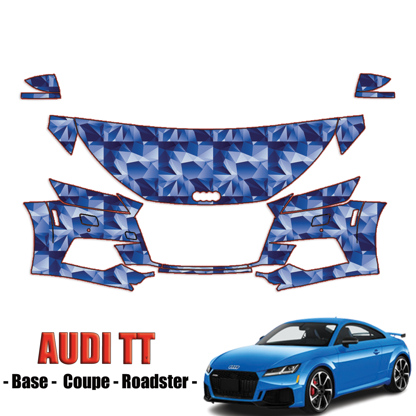 2019-2023 Audi TT Precut Paint Protection Kit – Partial Front