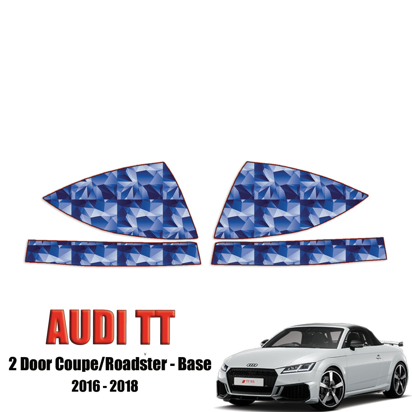 2016-2018 Audi TT – 2 Door Coupe/Roadster Base PPF Kit Precut Paint Protection Kit – Mirrors