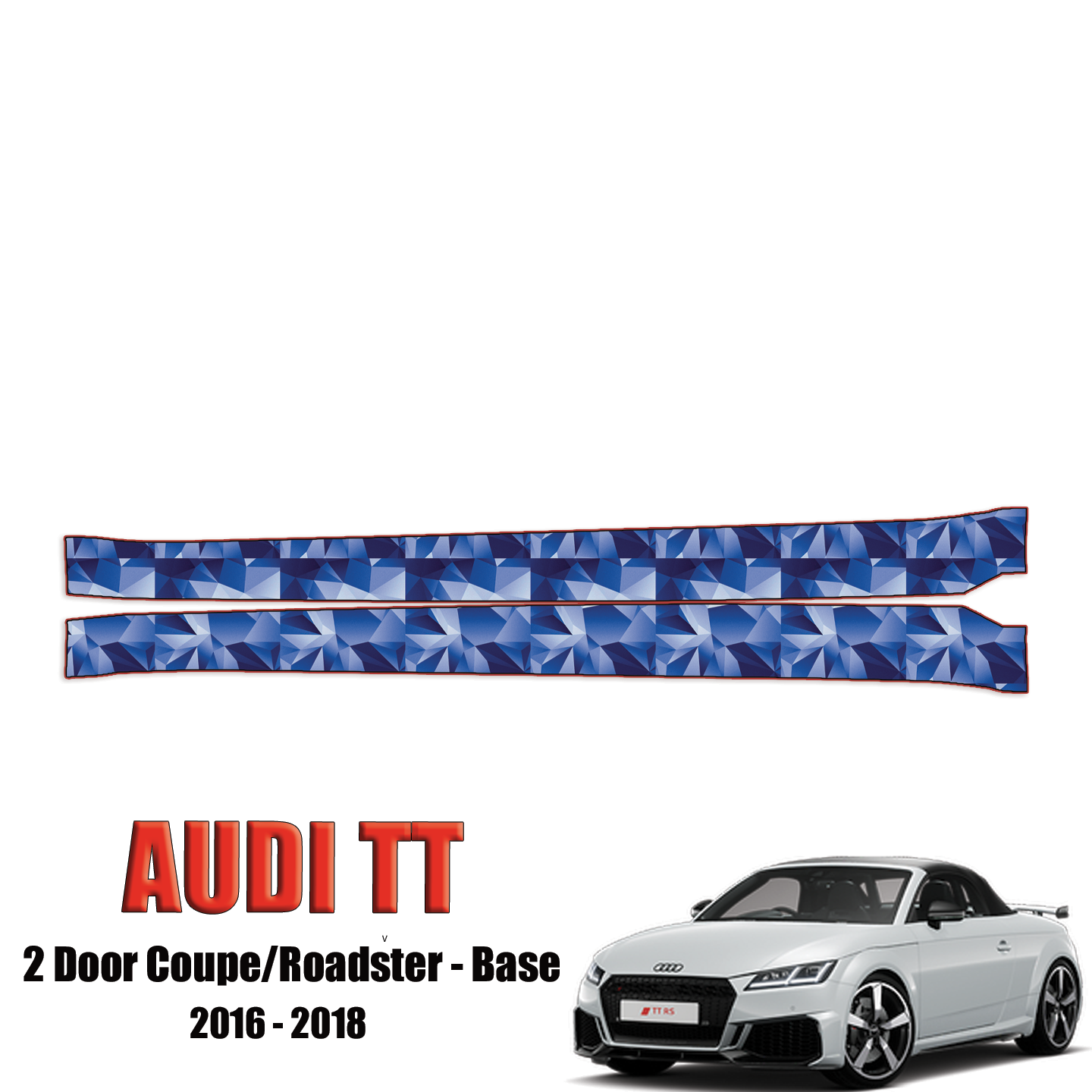 2016-2018 Audi TT – 2 Door Coupe/Roadster Base Precut Paint Protection Kit – Rocker Panels