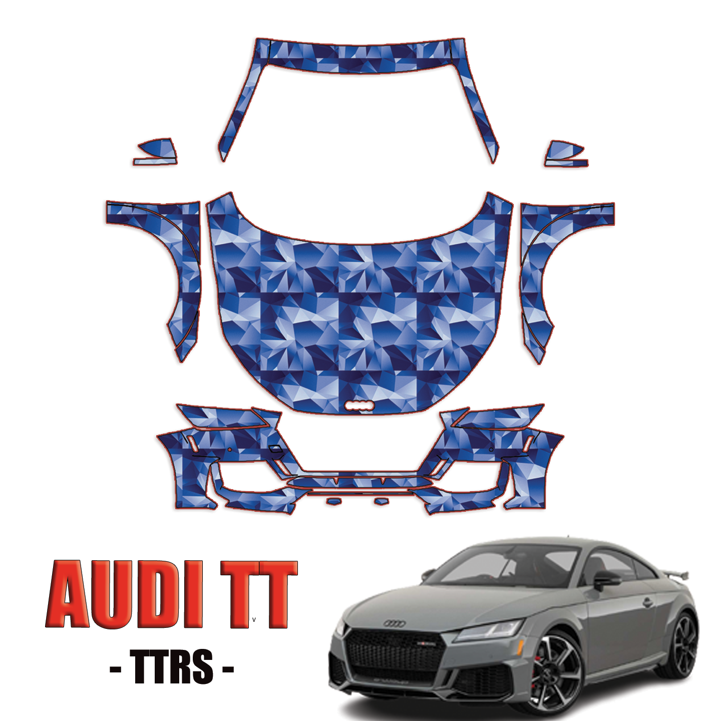 2019-2022 Audi TT Precut Paint Protection Kit – Full Front+