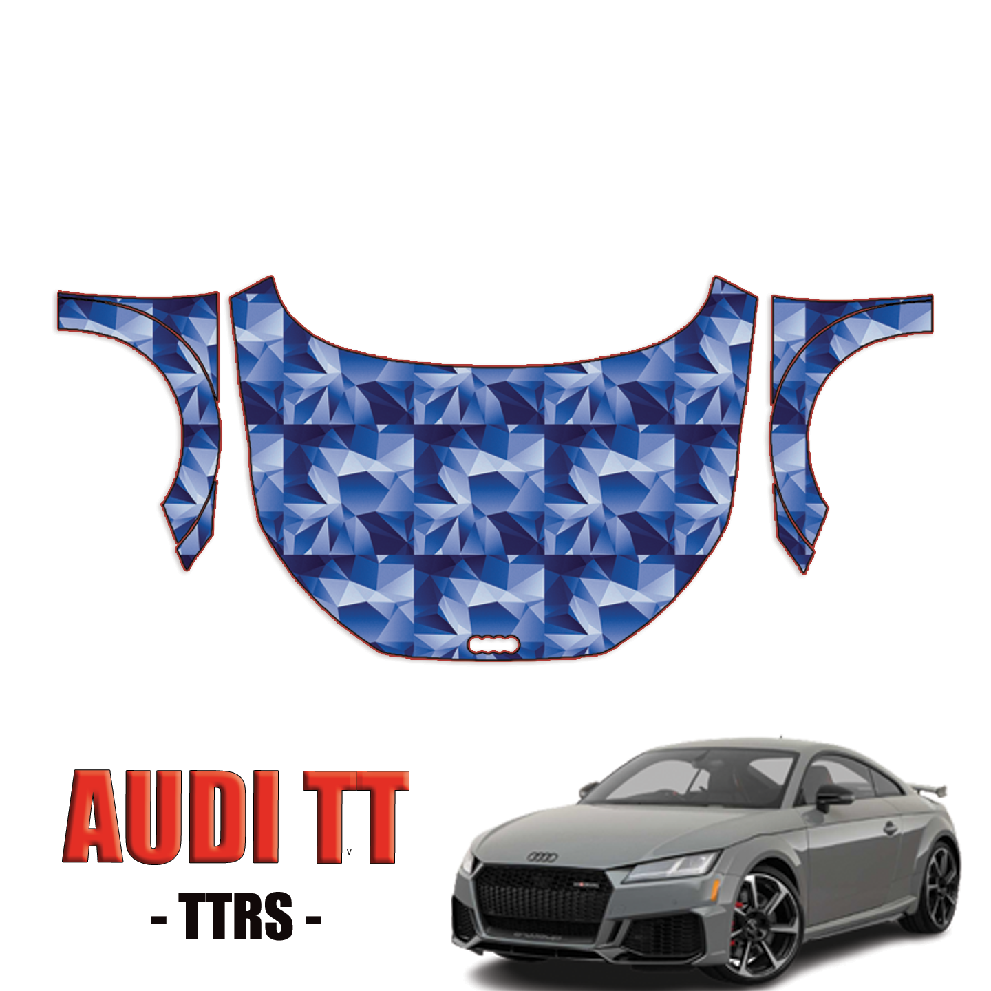2019-2023 Audi TT – TTRS Precut Paint Protection Kit – Full Hood + Fenders