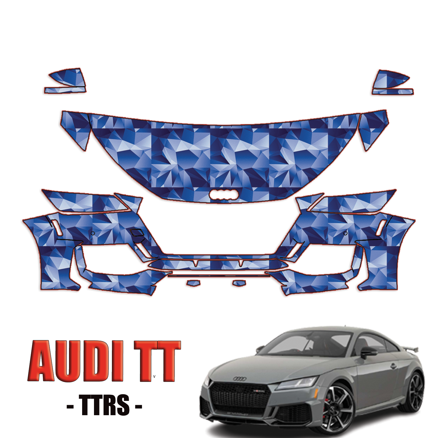 2019-2022 Audi TT Precut Paint Protection Kit – Partial Front