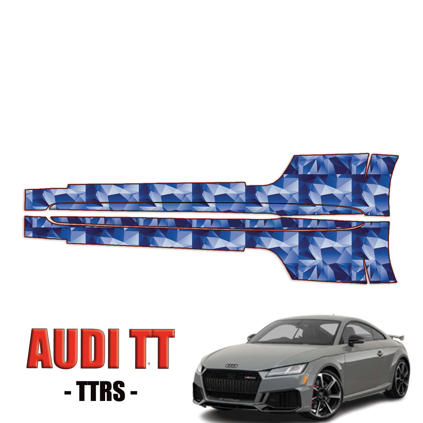2019-2024 Audi TT – TTRS Precut Paint Protection Kit – Rocker Panels