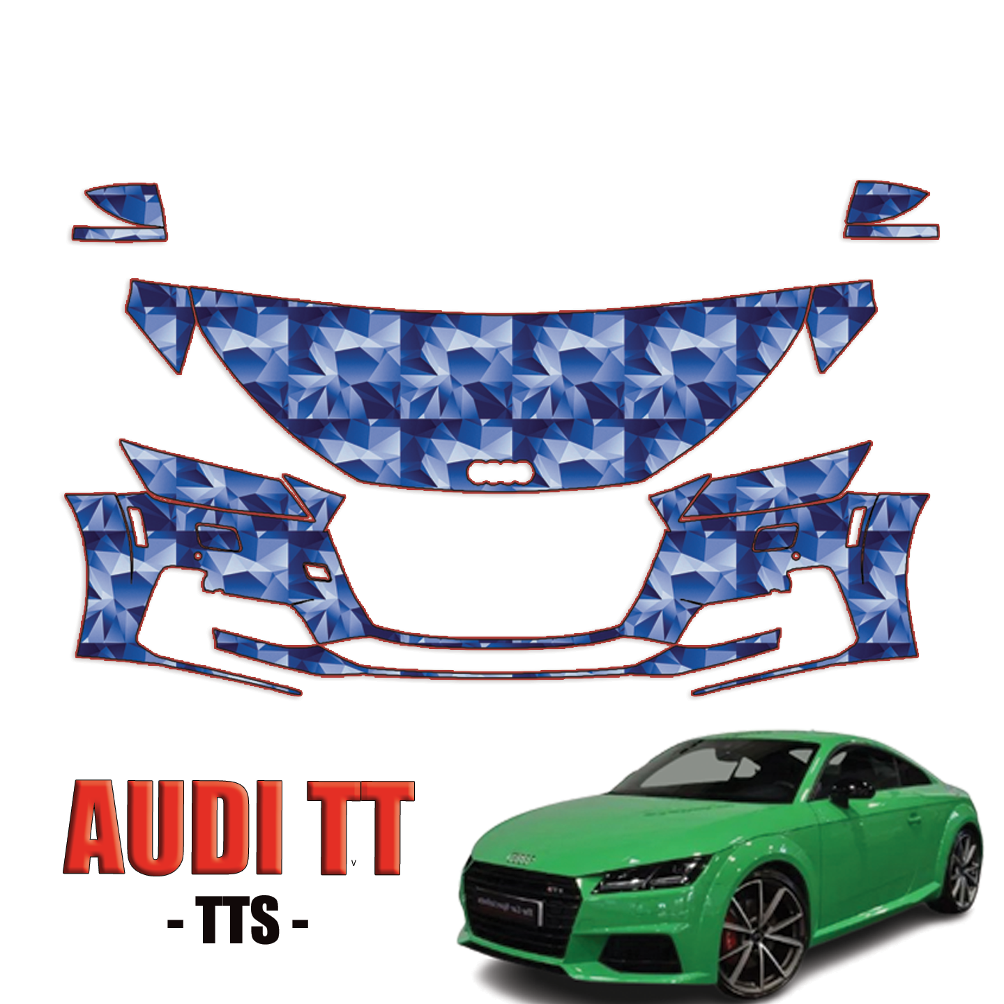 2019-2023 Audi TT Precut Paint Protection Kit – Partial Front