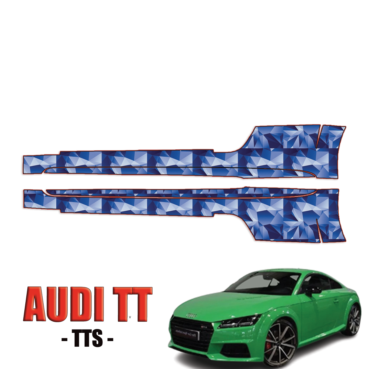 2019-2024 Audi TT – TTS Precut Paint Protection Kit – Rocker Panels