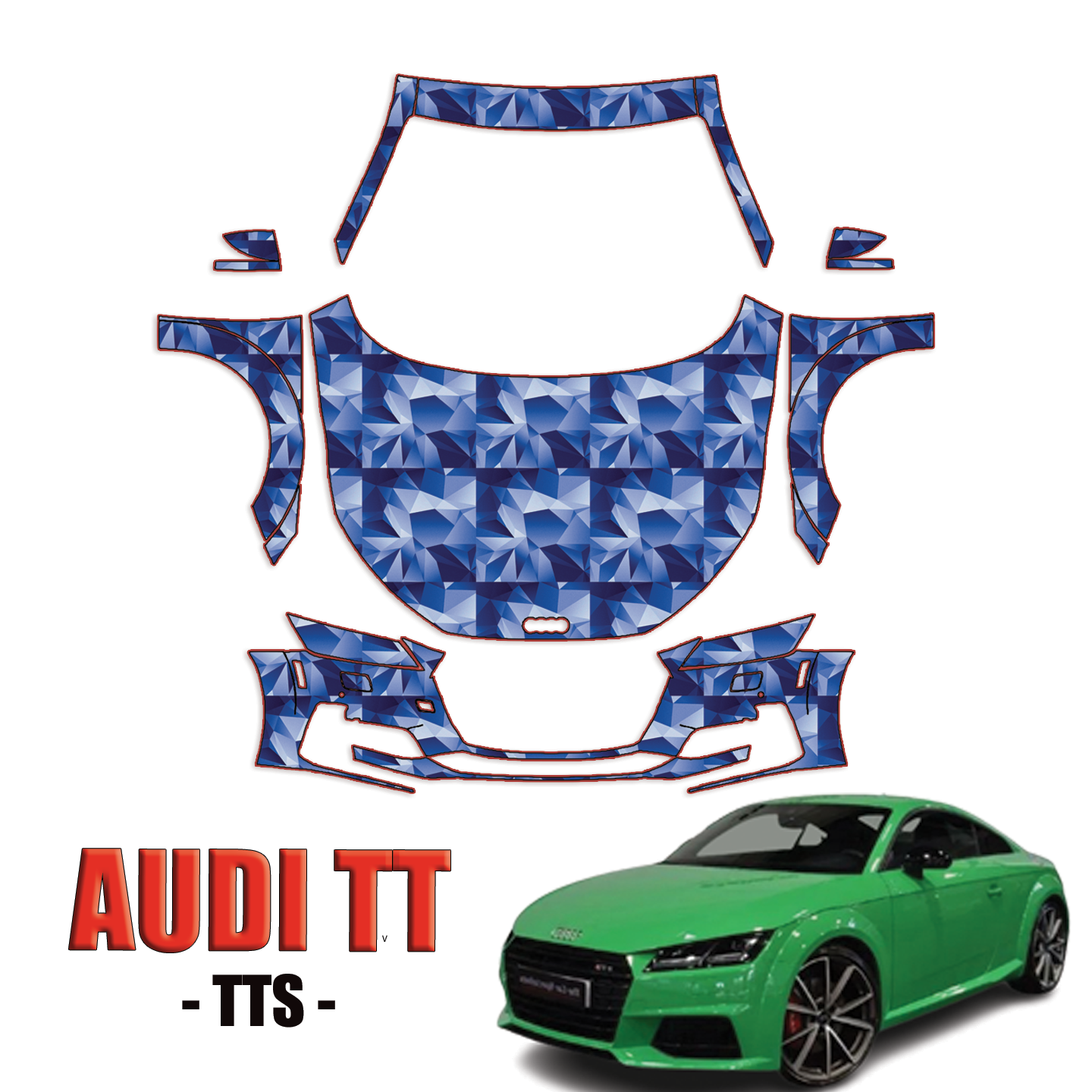 2019-2023 Audi TT Precut Paint Protection Kit – Full Front+