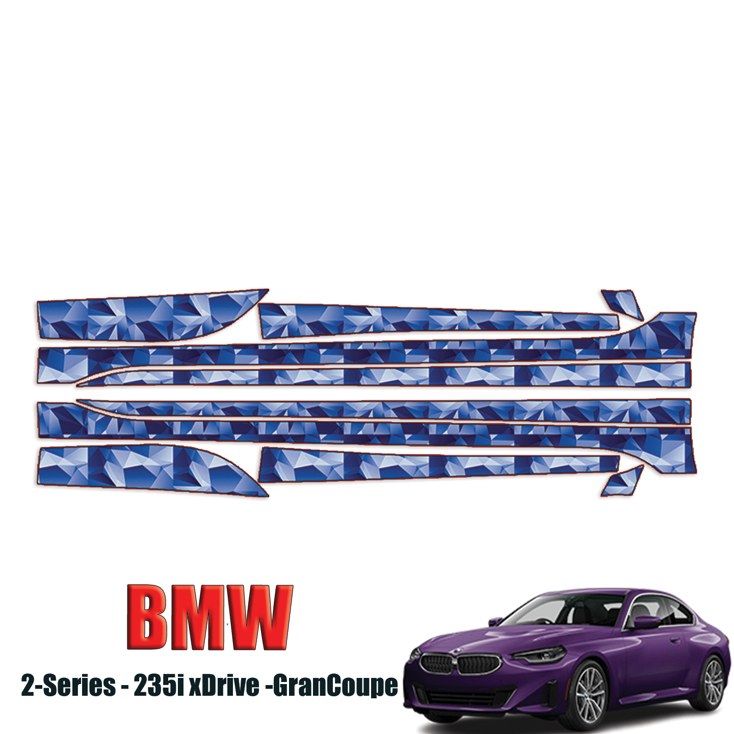 2022-2024 BMW 2-Series Precut Paint Protection PPF Kit – Rocker Panels