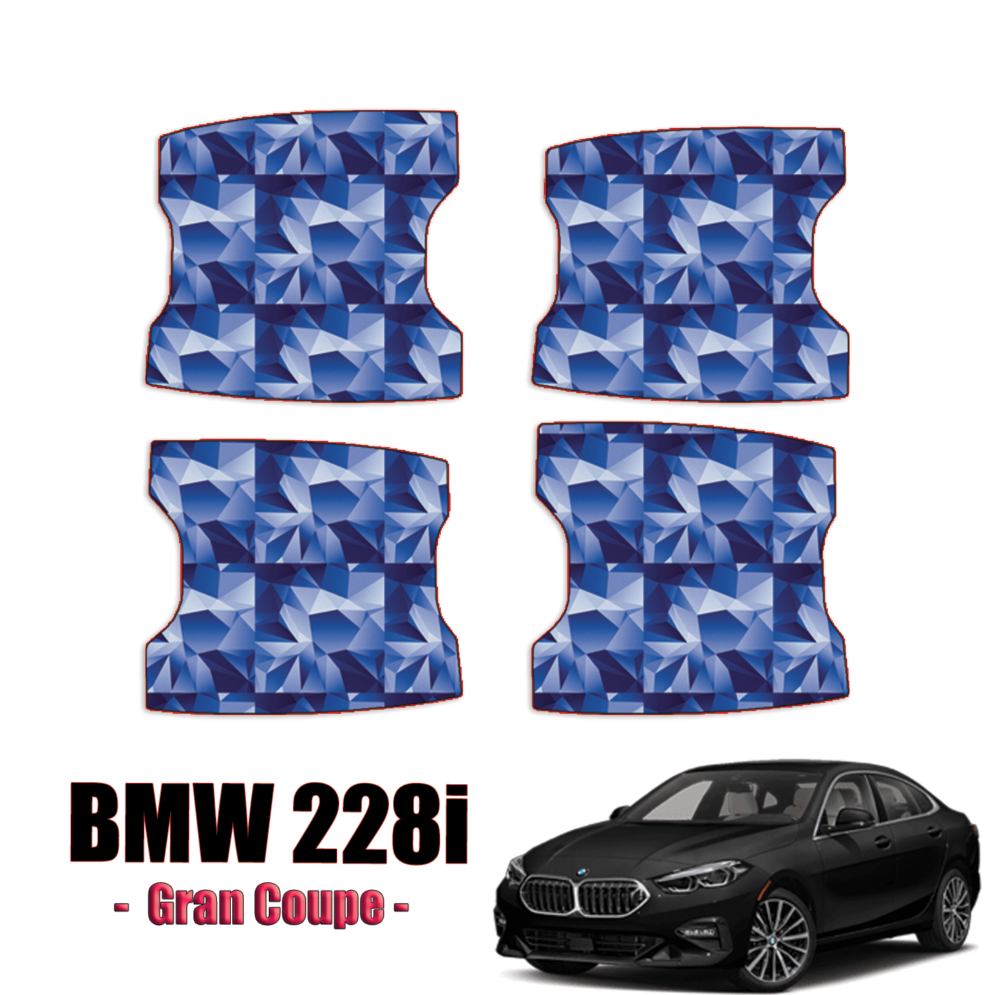 2022-2023 BMW 228i Gran Coupe Precut Paint Protection Kit – Door Cups