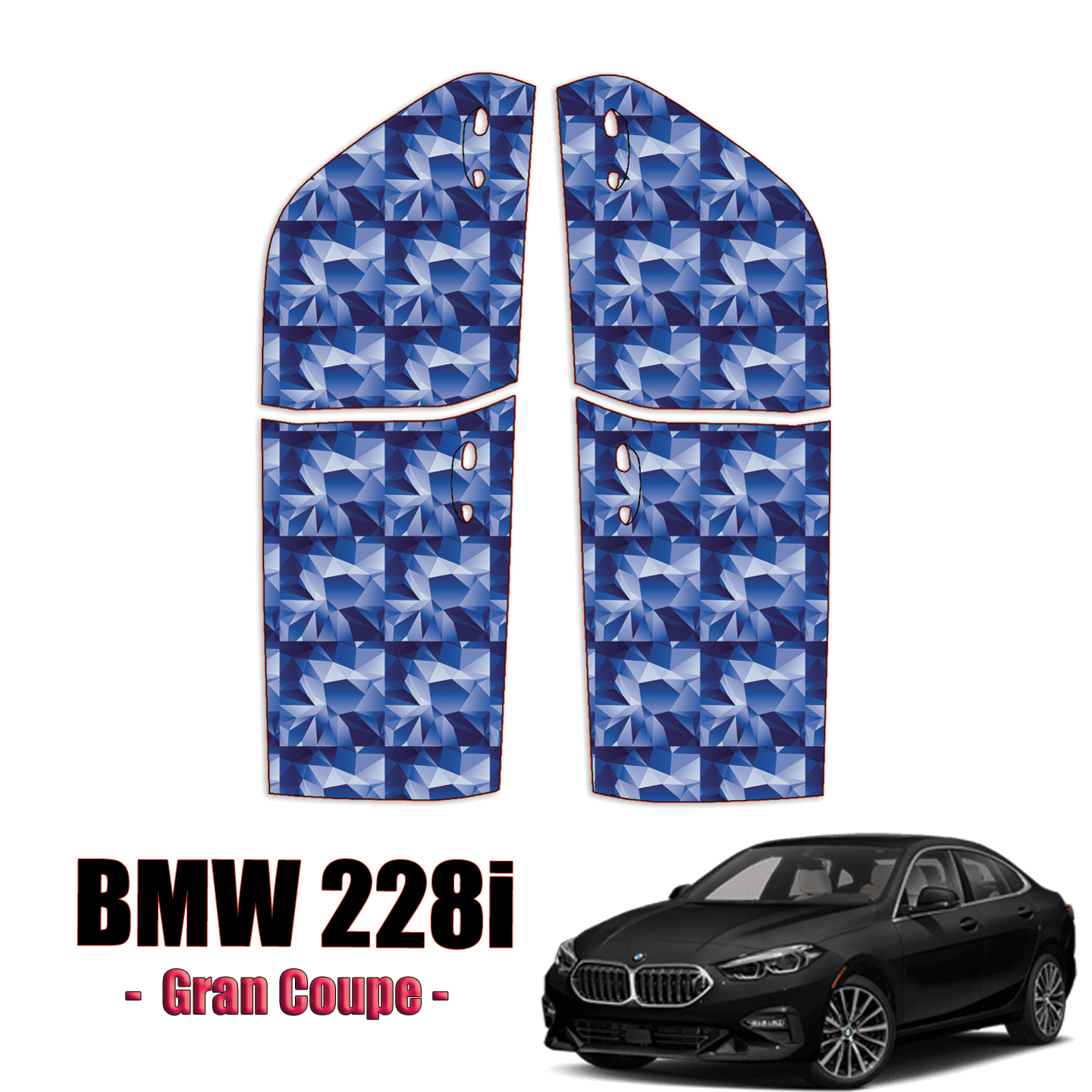 2022 – 2023 BMW 228i Gran Coupe Precut Paint Protection Kit (PPF) – Full Doors