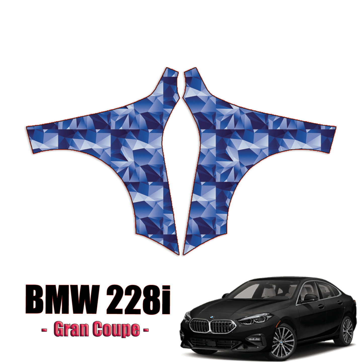 2022-2024 BMW 228i Gran Coupe Precut Paint Protection Kit – Full Front Fenders