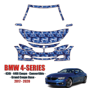 2017-2020 BMW 4 Series Precut Paint Protection PPF Kit – Partial Front