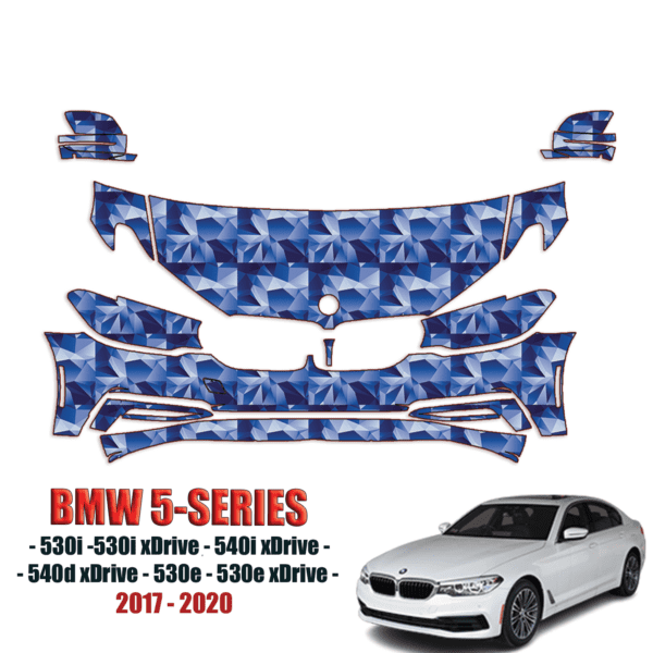 2017-2020 BMW 5-Series Precut Paint Protection Kit – Partial Front