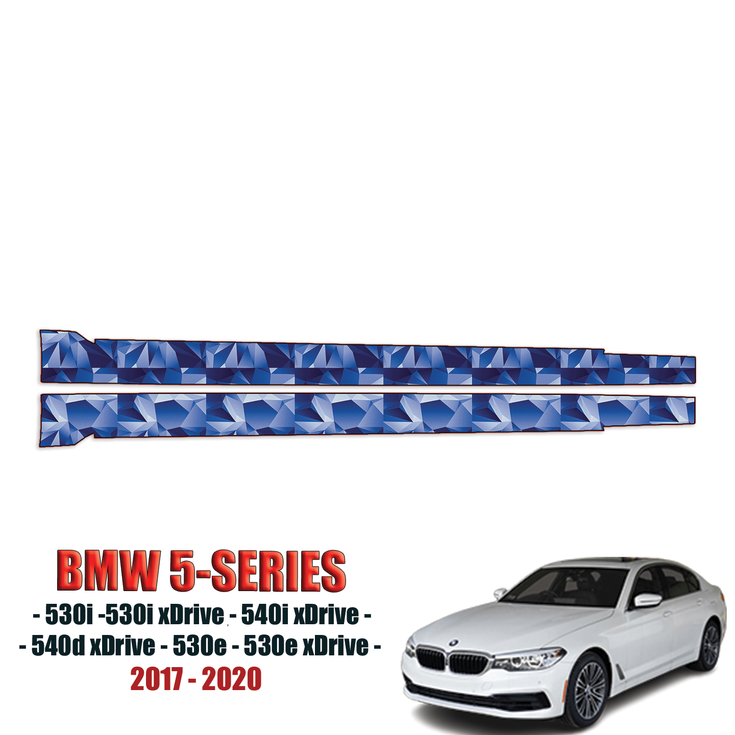2017-2020 BMW 5-Series Precut Paint Protection Kit – Rocker Panels