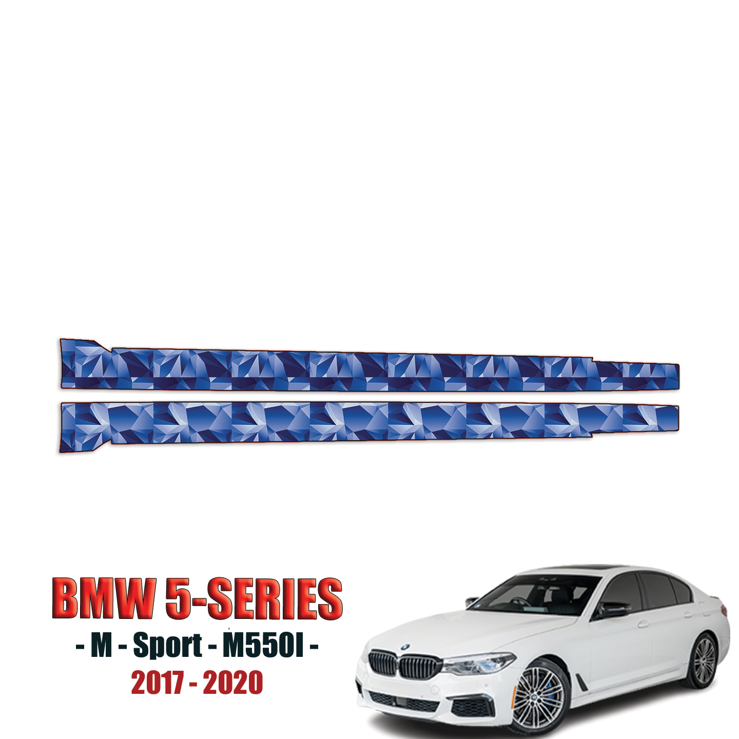 2017-2020 BMW 5-Series M-Sport Precut Paint Protection Kit – Rocker Panels