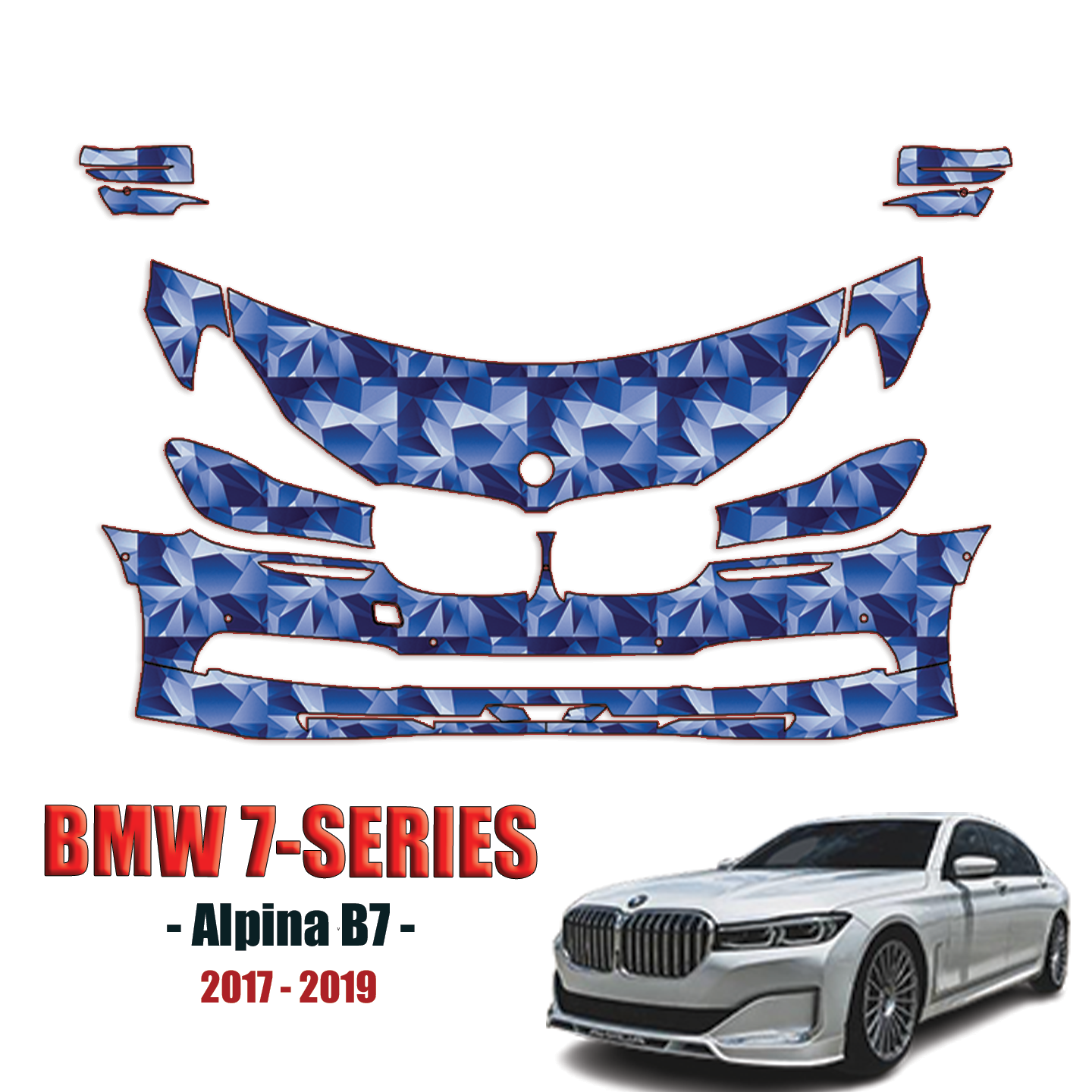 2017-2019 BMW Alpina B7 Precut Paint Protection Kit – Partial Front