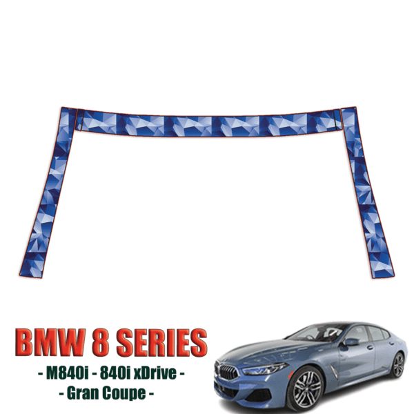 2020-2023 BMW 8 Series 840i Precut Paint Protection Kit – A Pillars + Rooftop