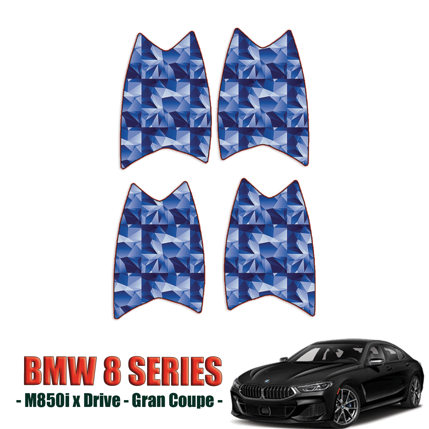 2020-2023 BMW 8 Series Gran Coupe M850i xDrive Precut Paint Protection Kit – Door Cups