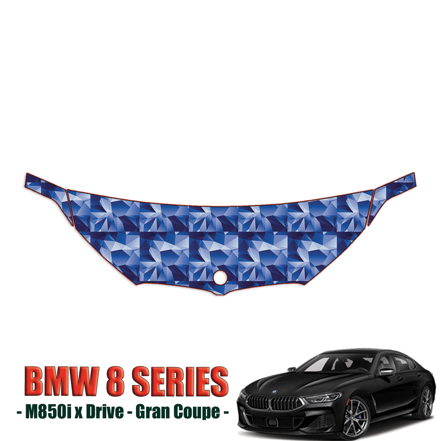 2020-2023 BMW 8 Series Gran Coupe M850i xDrive Precut Paint Protection Kit – Partial Hood + Fenders