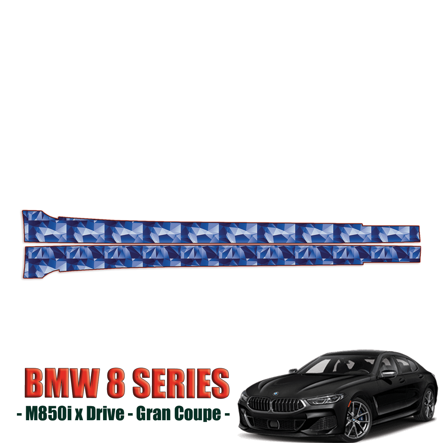 2020-2023 BMW 8 Series M850i Precut Paint Protection Film – Rocker Panels