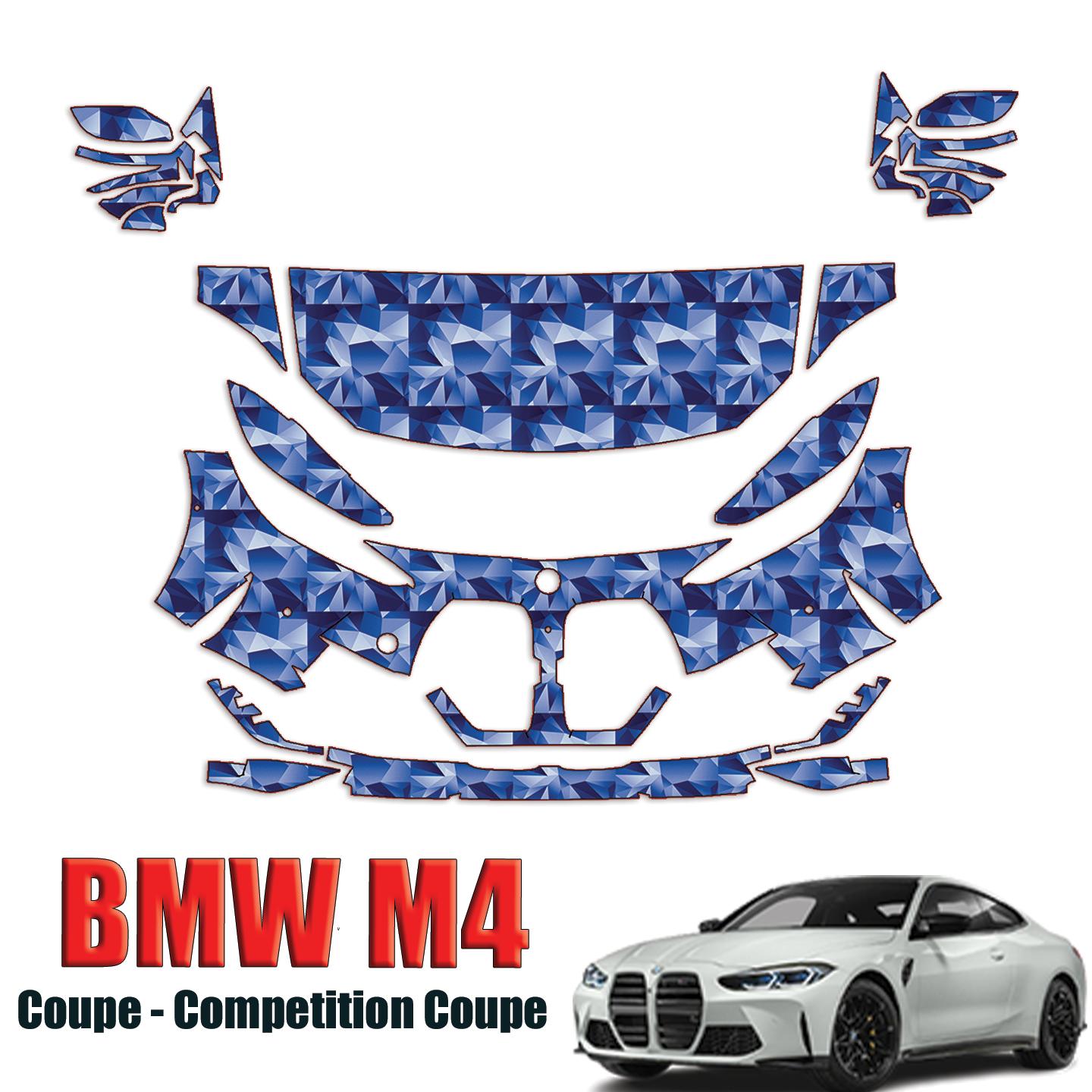 2021-2024 BMW 4 Series Precut Paint Protection PPF Kit – Partial Front