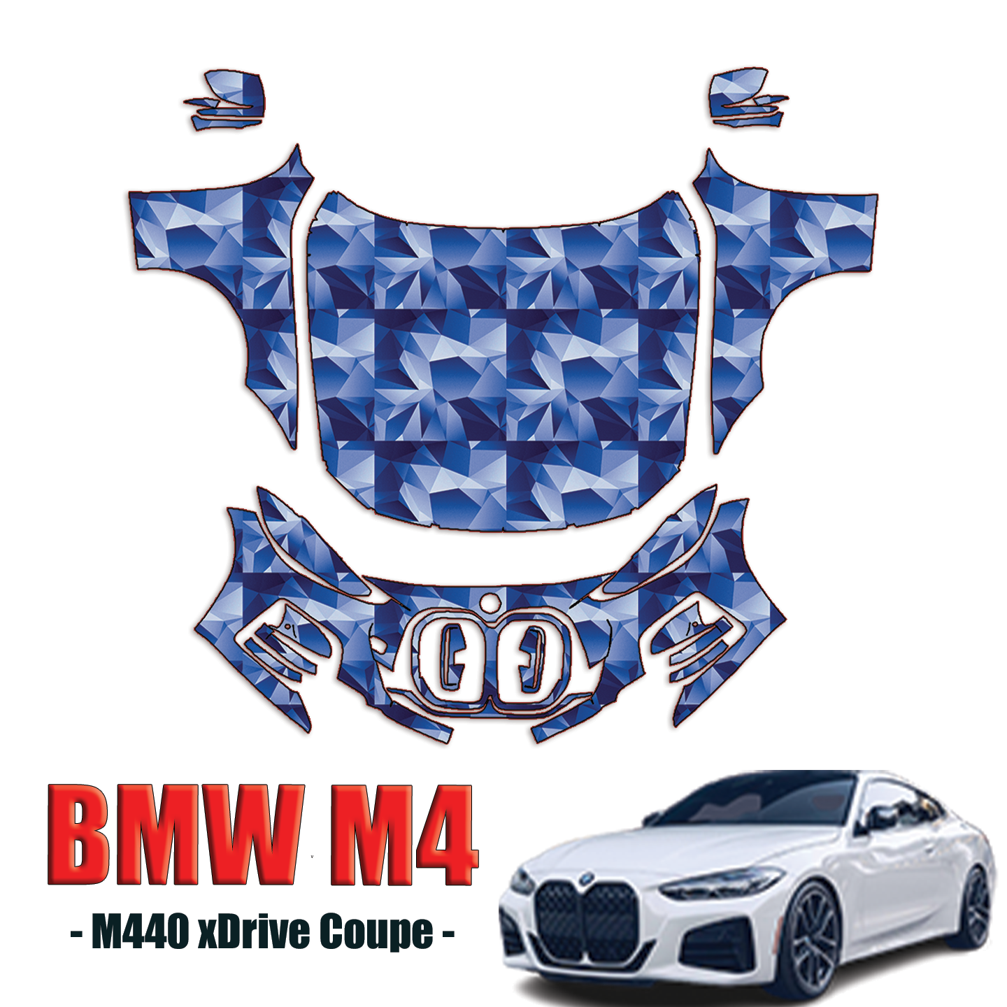 2021-2024 BMW 4 Series M4 Precut Paint Protection PPF Kit – Partial Front