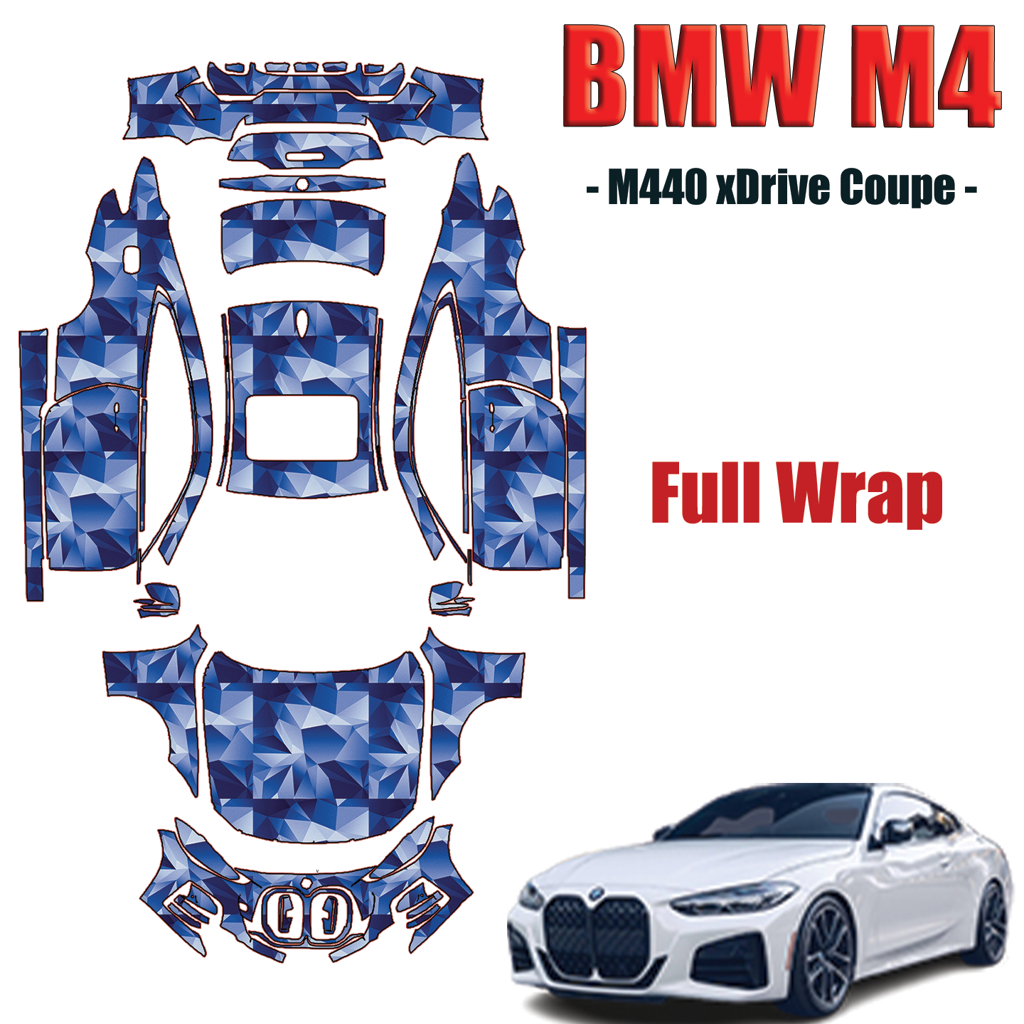  2021-2024 BMW M4 Paint Protection PPF Kit – Full Wrap Vehicle