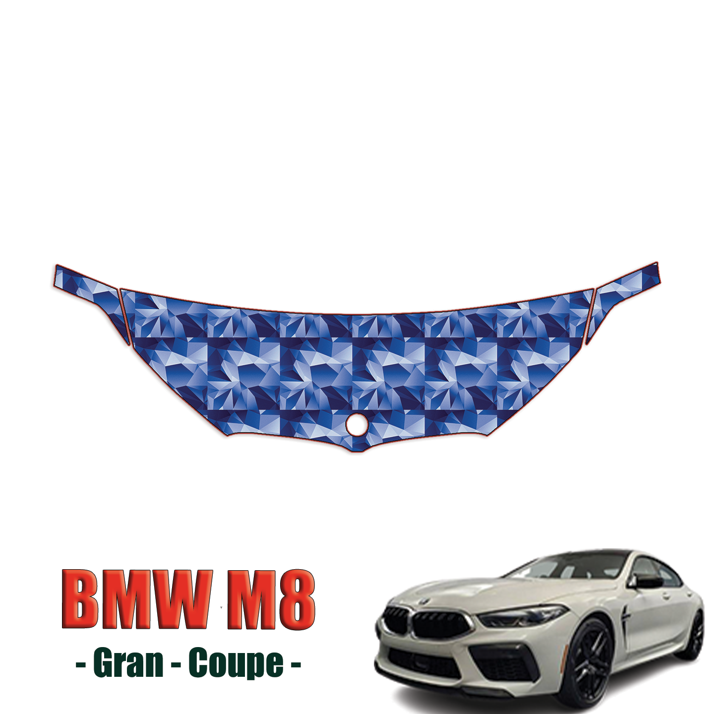 2020-2023 BMW M8 Gran Coupe Precut Paint Protection Kit – Partial Hood + Fenders