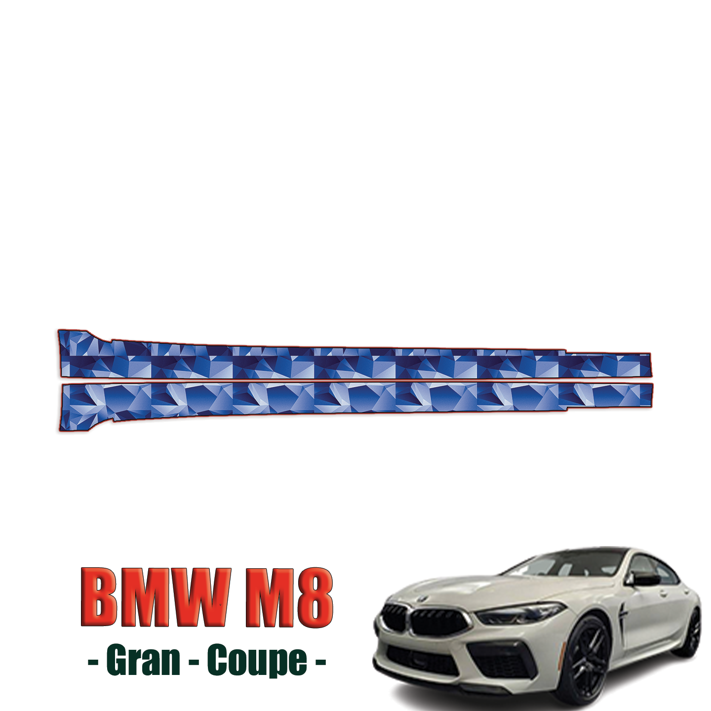 2020-2024 BMW M8 Gran Coupe Precut Paint Protection Film – Rocker Panels