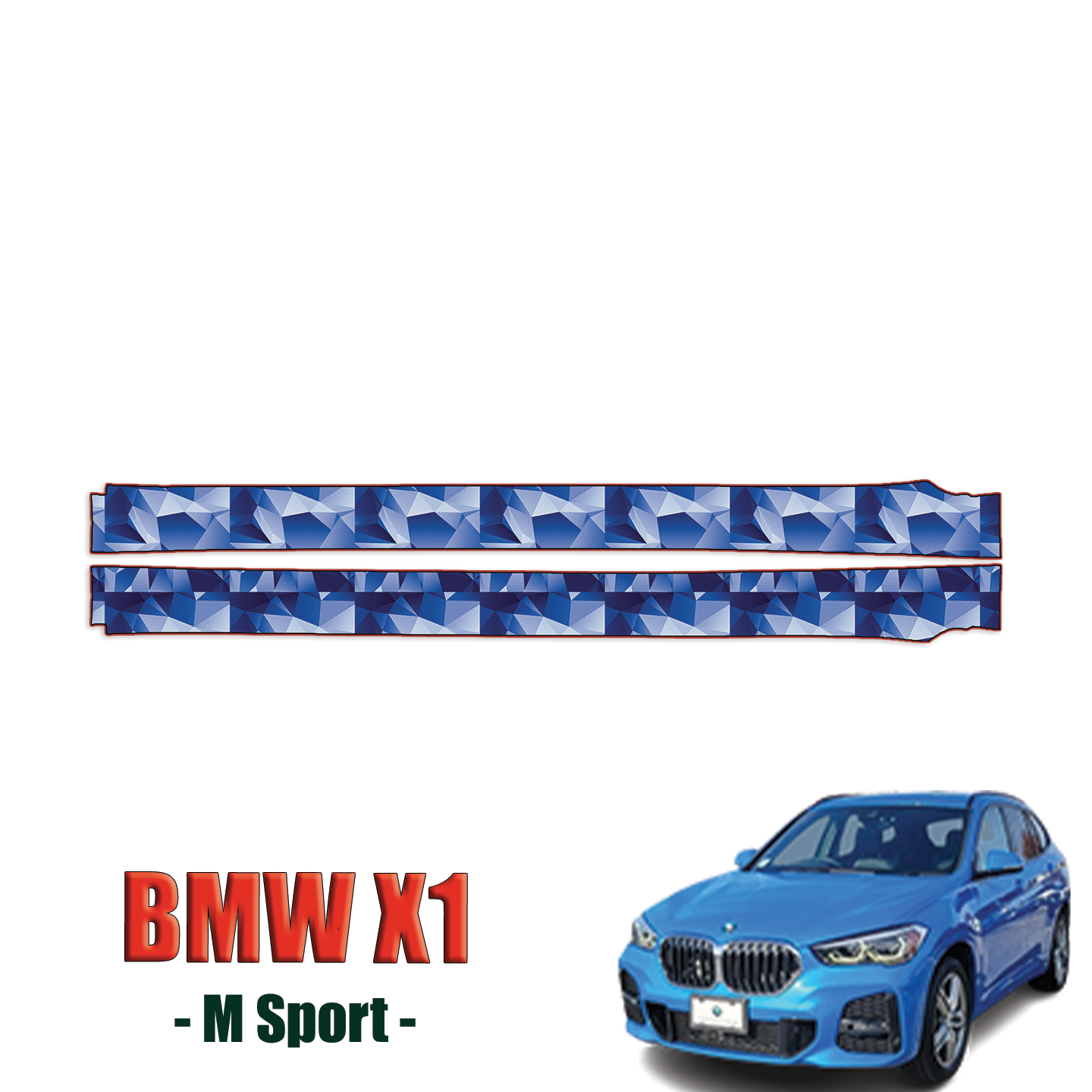 2020-2024 BMW X1 M-Sport Precut Paint Protection Film – Rocker Panels