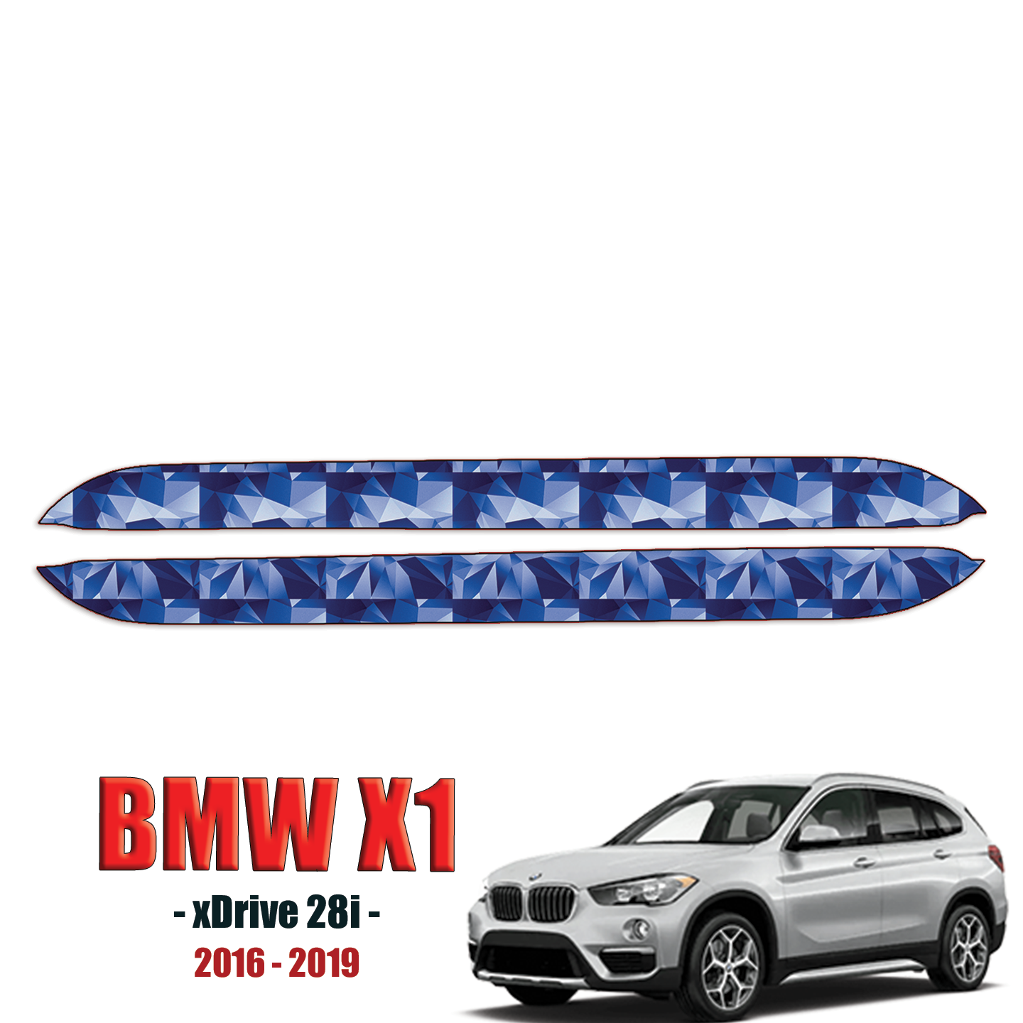 2016-2019 BMW X1 xDrive28i Precut Paint Protection PPF Kit – Rocker Panels