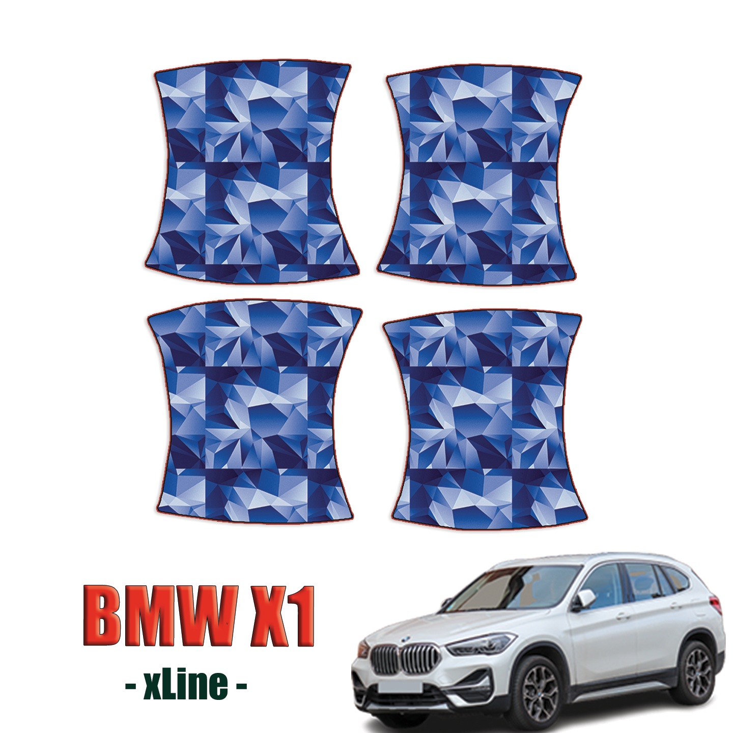 2020-2023 BMW X1 xLine Precut Paint Protection Kit – Door Cups
