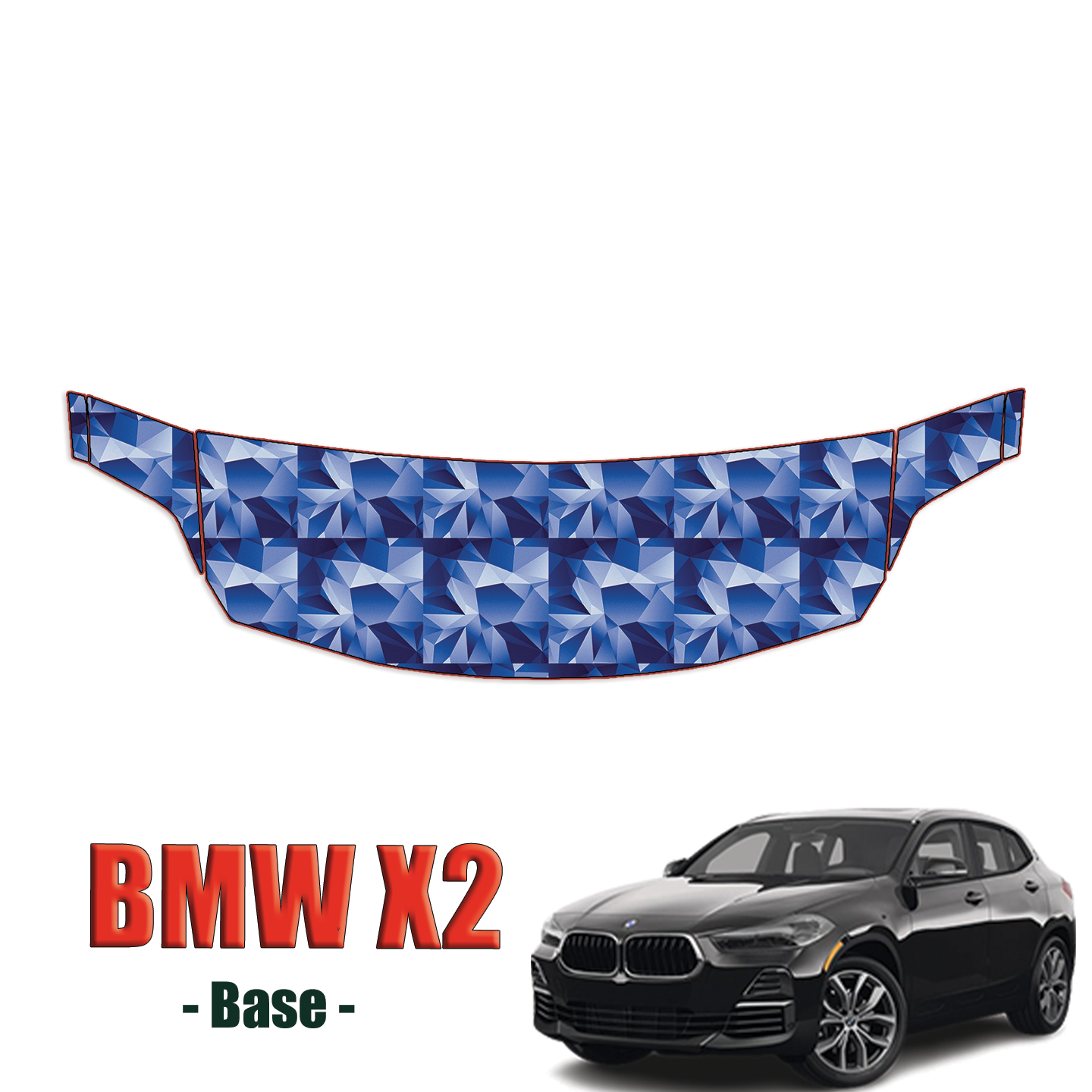 2018-2023 BMW X2 – Base Precut Paint Protection Kit (PPF) – Partial Hood