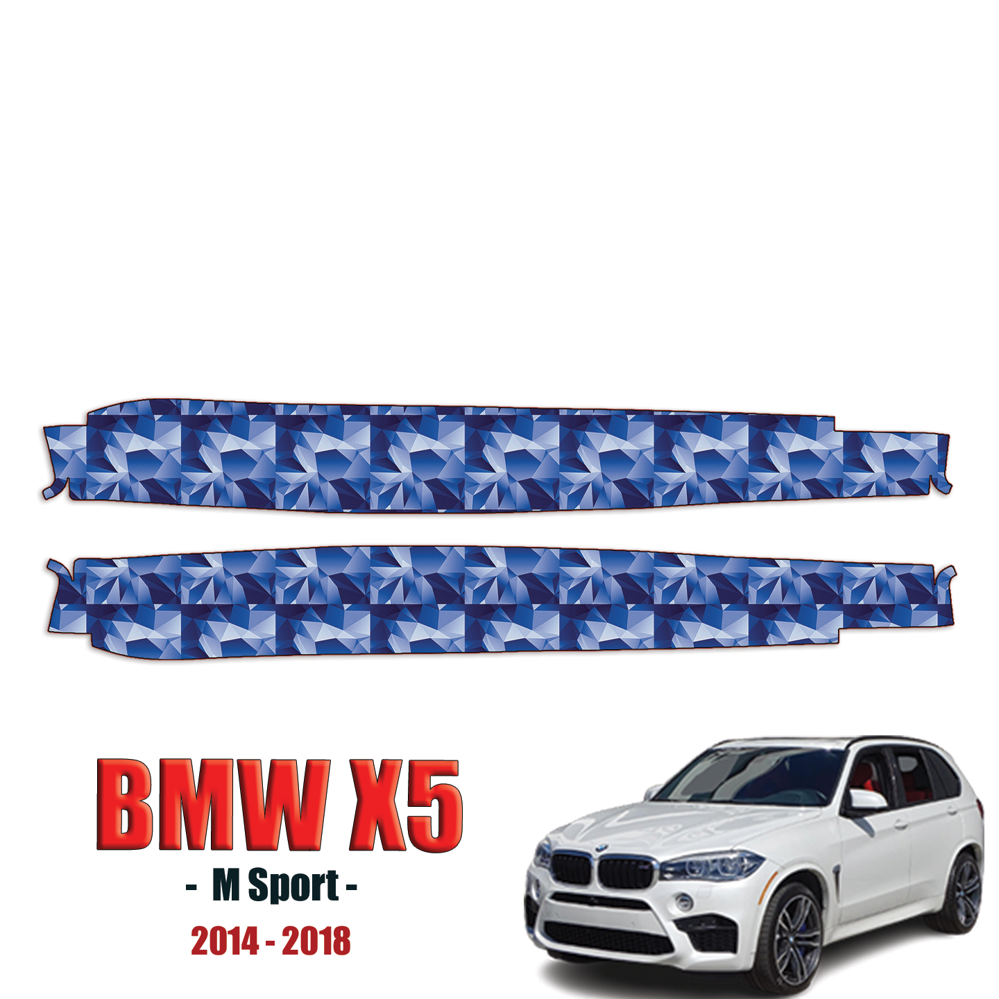 2014-2018 BMW X5 M Sport Precut Paint Protection PPF Kit – Rocker Panels