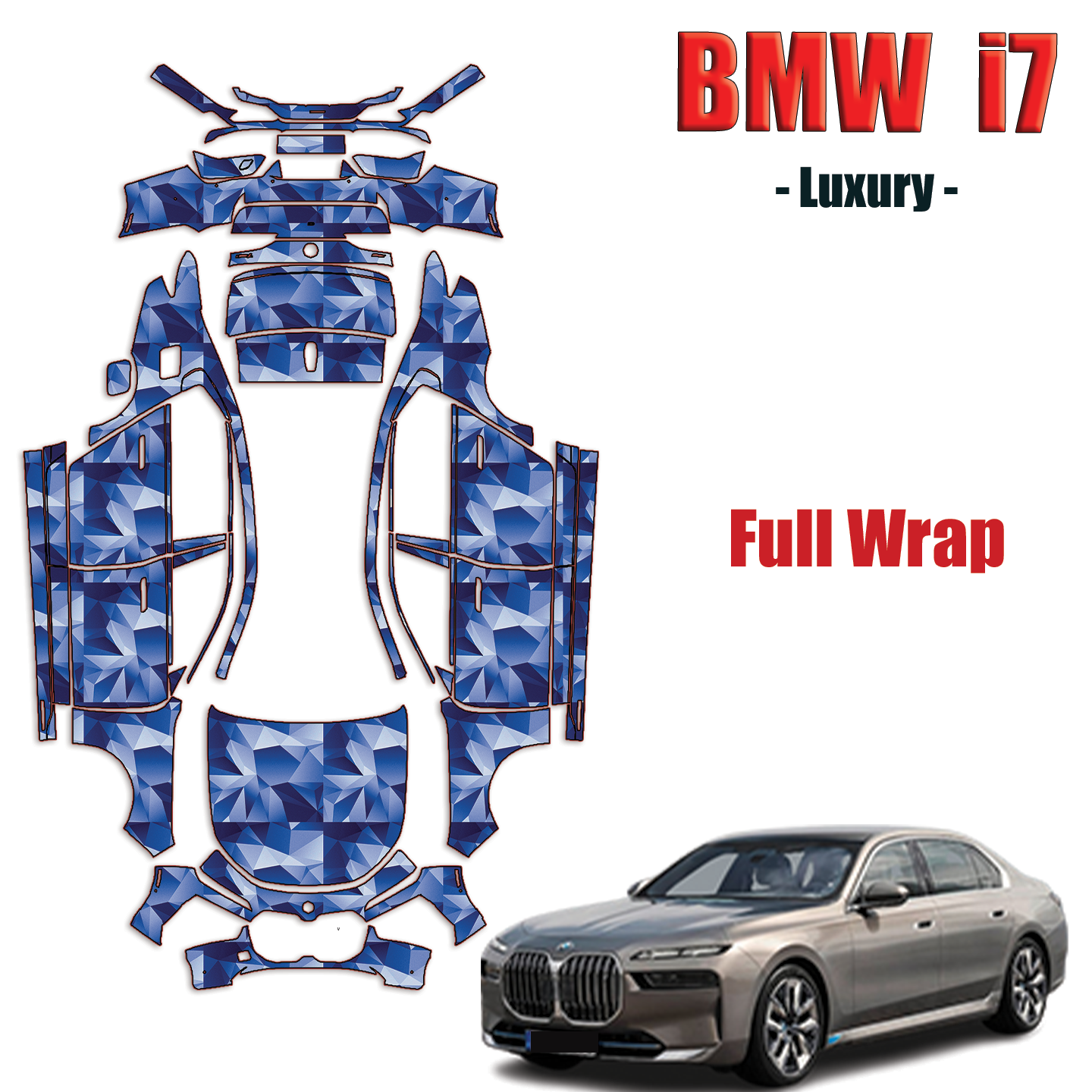 2023-2024 BMW i7 – Luxury Paint Protection Kit – Full Wrap Vehicle