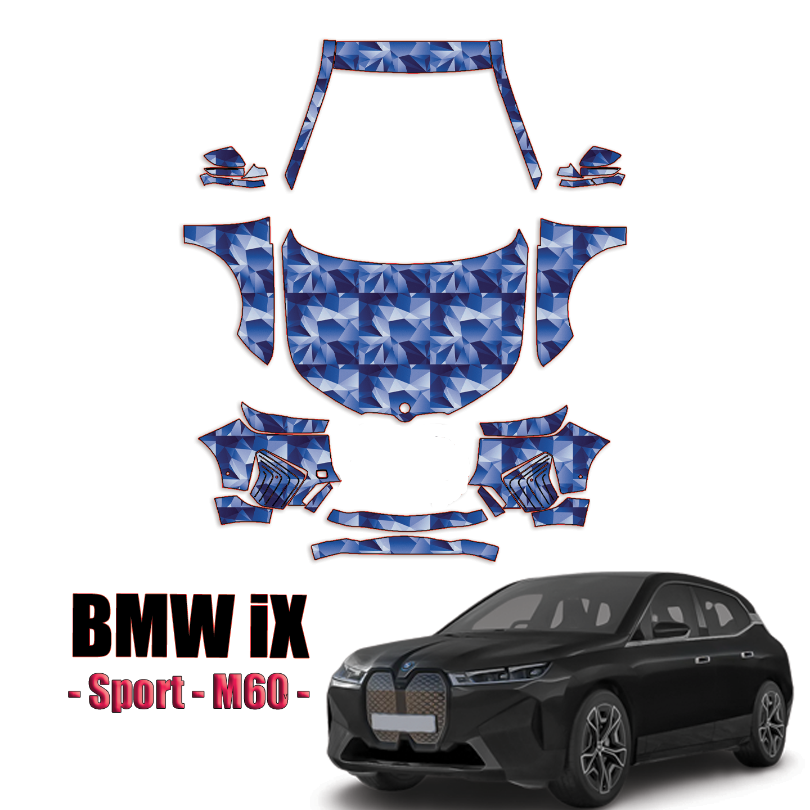 2022-2024 BMW iX – Sport, M60 PreCut Paint Protection Kit – Full Front