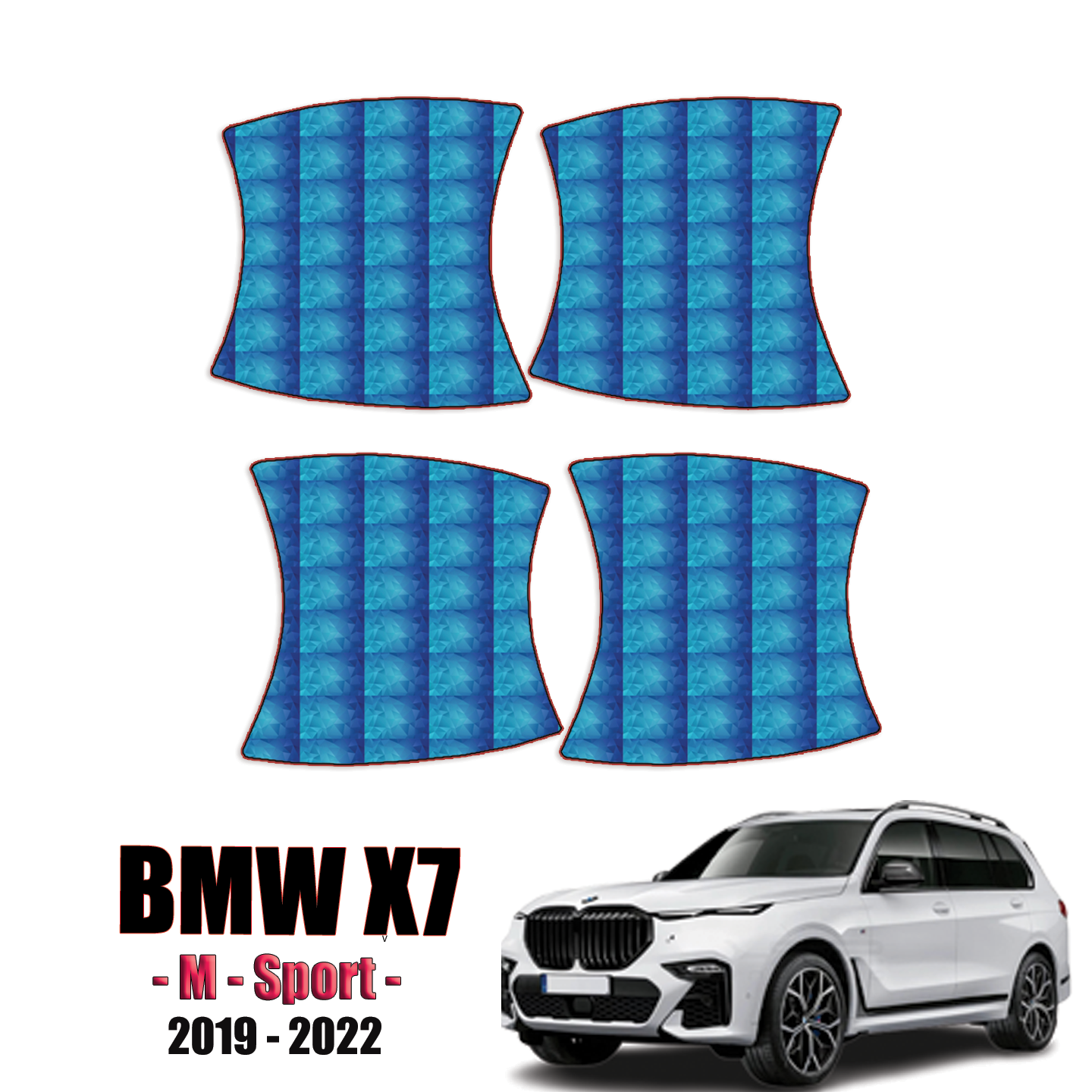 2019-2023 BMW X7 – M-Sport Precut Paint Protection Kit – Door Cups