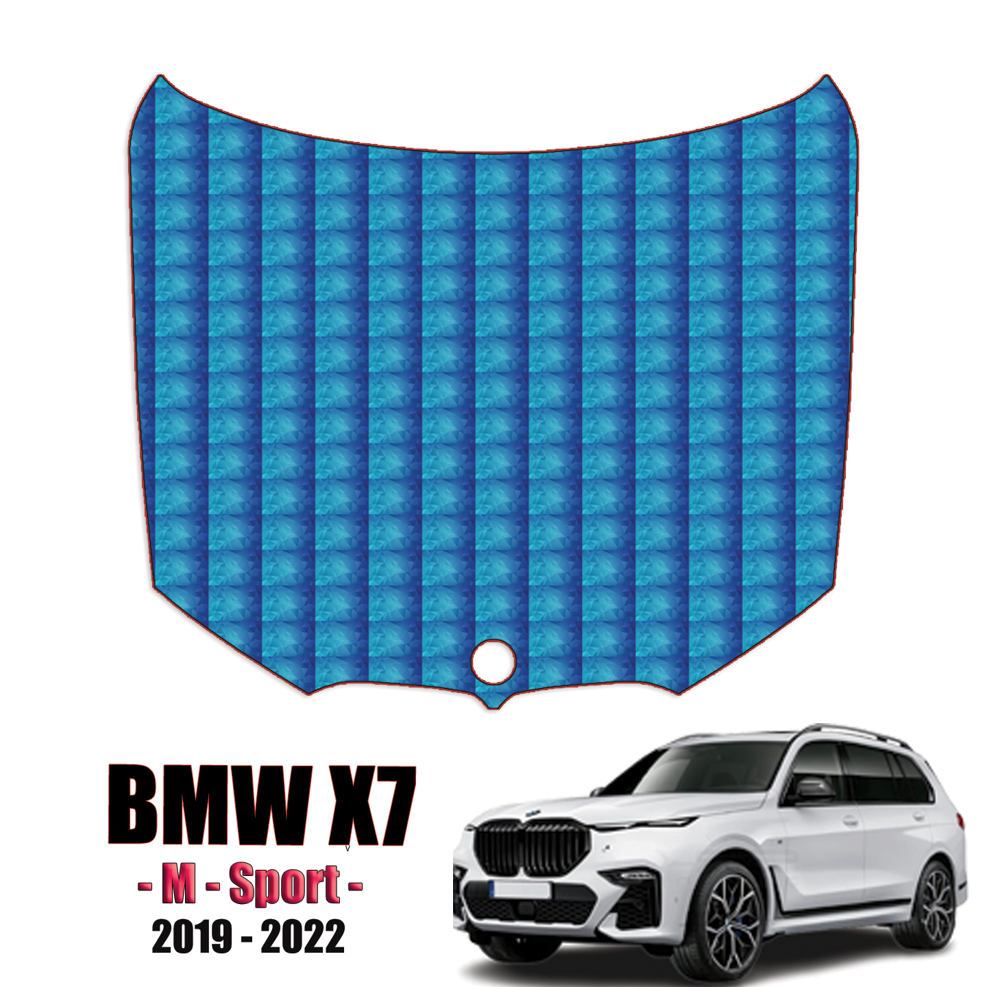 2019-2023 BMW X7 – M-Sport Precut Paint protection Kit – Full Hood