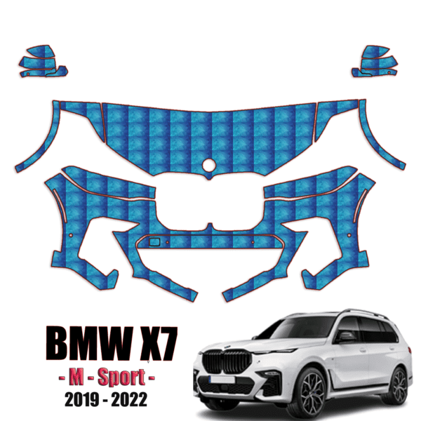 2019-2024 BMW X7 – M-Sport Paint Protection Kit (PPF) – Partial Front
