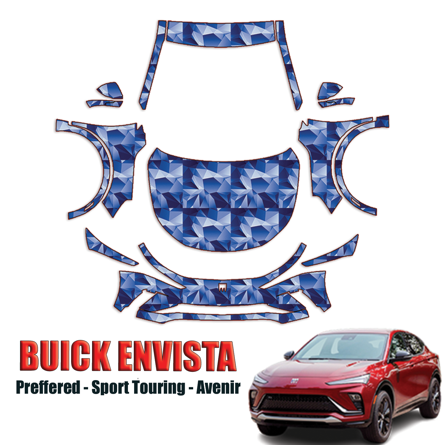 2024-2025 Buick Envista Precut Paint Protection PPF Kit – Full Front