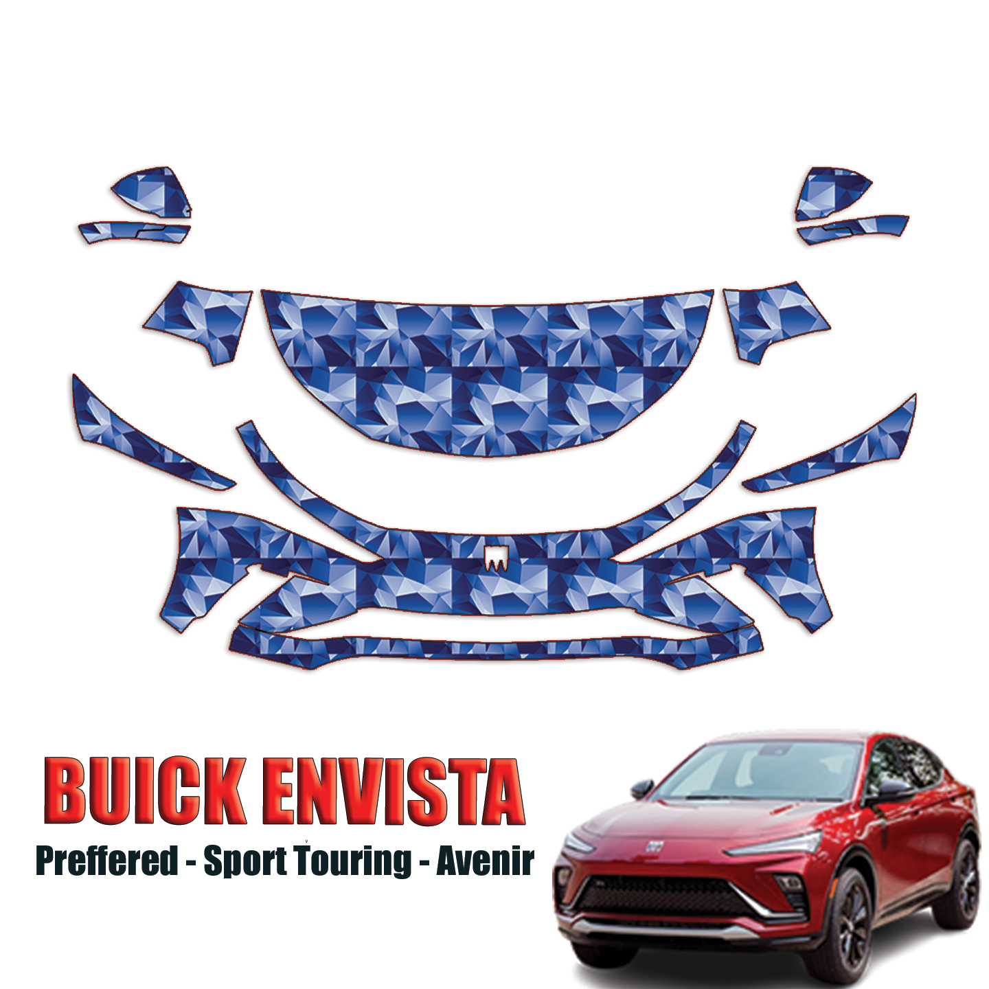 2024-2025 Buick Envista Precut Paint Protection PPF Kit – Partial Front