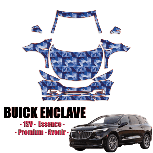 2018-2022 Buick Enclave – 1SV, Essence, Premium, Avenir Pre Cut Paint Protection Kit – Full Front + A Pillars + Rooftop