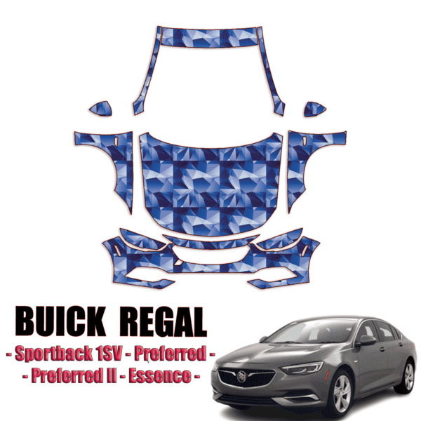 2018-2024 Buick Regal – Sportback 1SV Pre Cut Paint Protection Kit – Full Front + A Pillars + Rooftop
