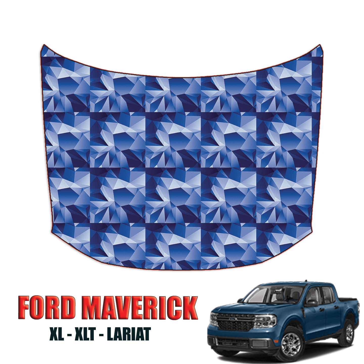 2022-2024 Ford Maverick – XL – XLT – Lariat Precut Paint protection Kit – Full Hood