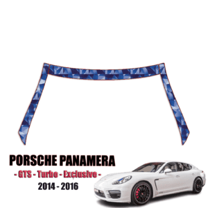 2014-2016 Porsche Panamera – GTS, Turbo, Exclusive Pre Cut Paint Protection Kit – A Pillars + Rooftop